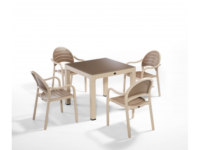 Градински комплект SENZA set 4 (капучино/пустинно кафе)